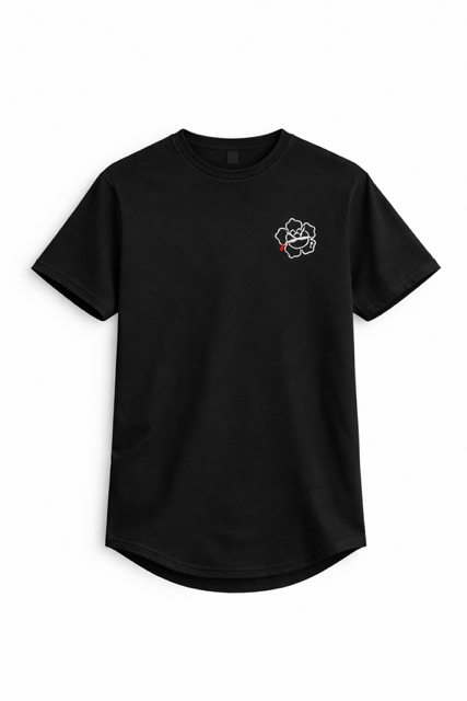 Rosa Black- Slim Fit + Embroidery