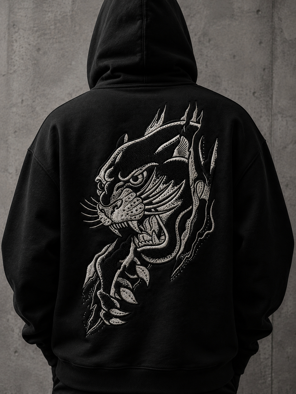 Hoodie Panter+Embroidery
