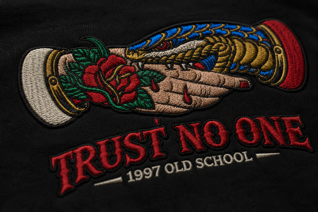 Trust no One+Embroidery