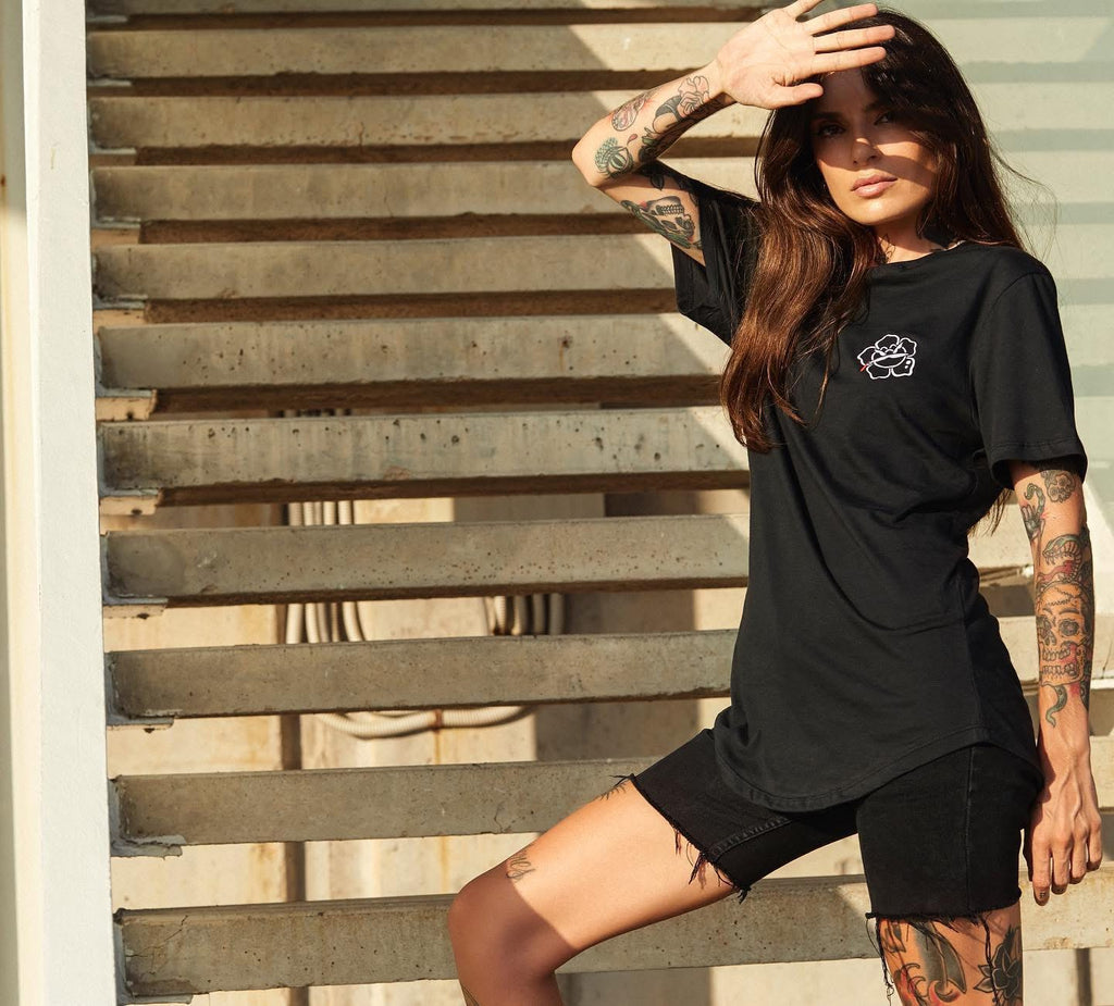 Rosa Black – Slim-Fit-Shirt