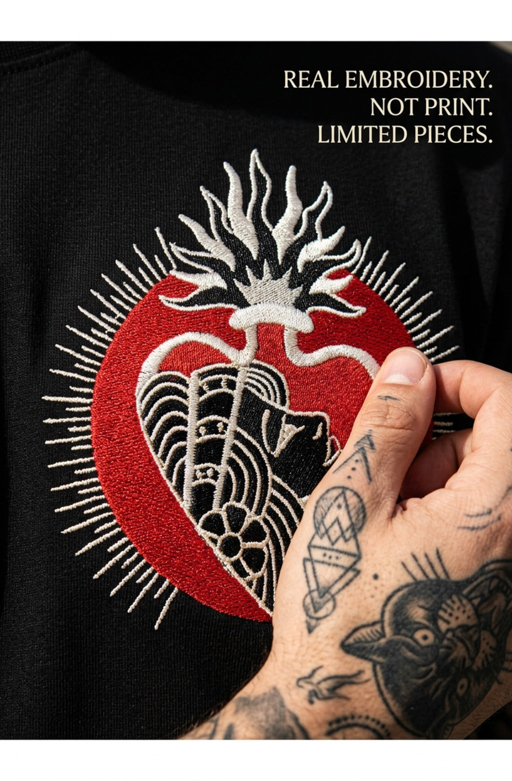 Sacred Herz-Slim Fit+Embroidery
